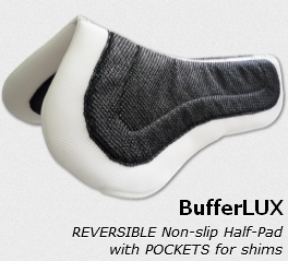 English Saddle Pads - MerinoLUX Lambskin Non-Slip Half-Pad